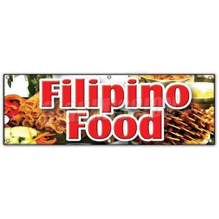 Signmission FILIPINO FOOD BANNER SIGN street foods manila philippines fish balls B-72 Filipino Food